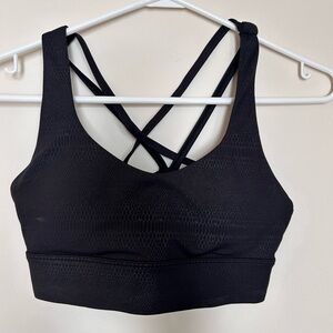 ZYIA Black Crisscross Sports Bra